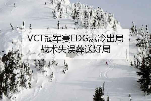 VCT冠军赛EDG爆冷出局 战术失误葬送好局